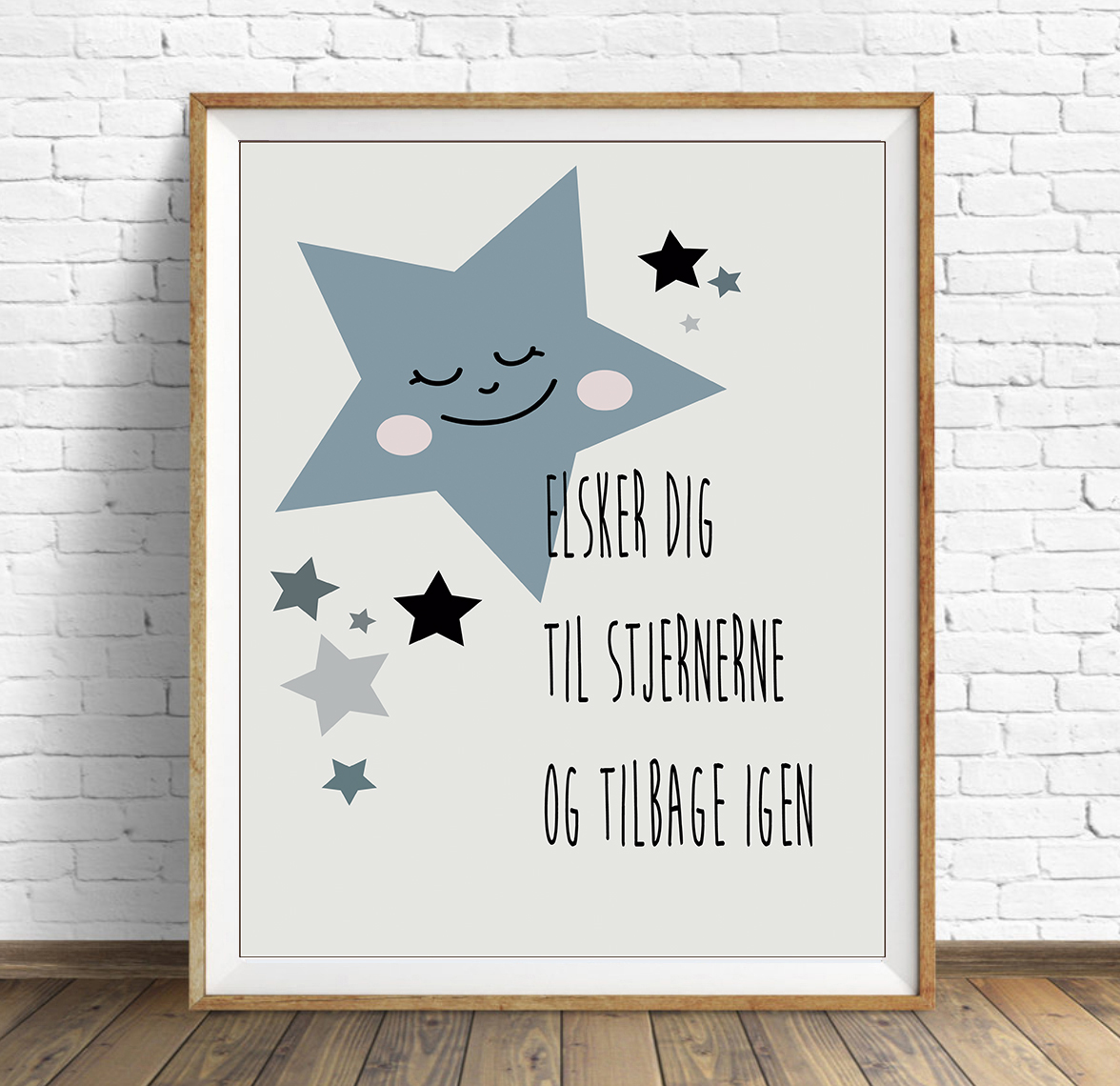 Plakat Star black danish str. A3 - Billede 2