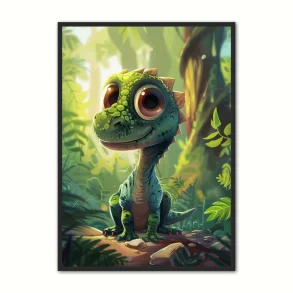 Dinosaur Plakat – A4 - Billede 2